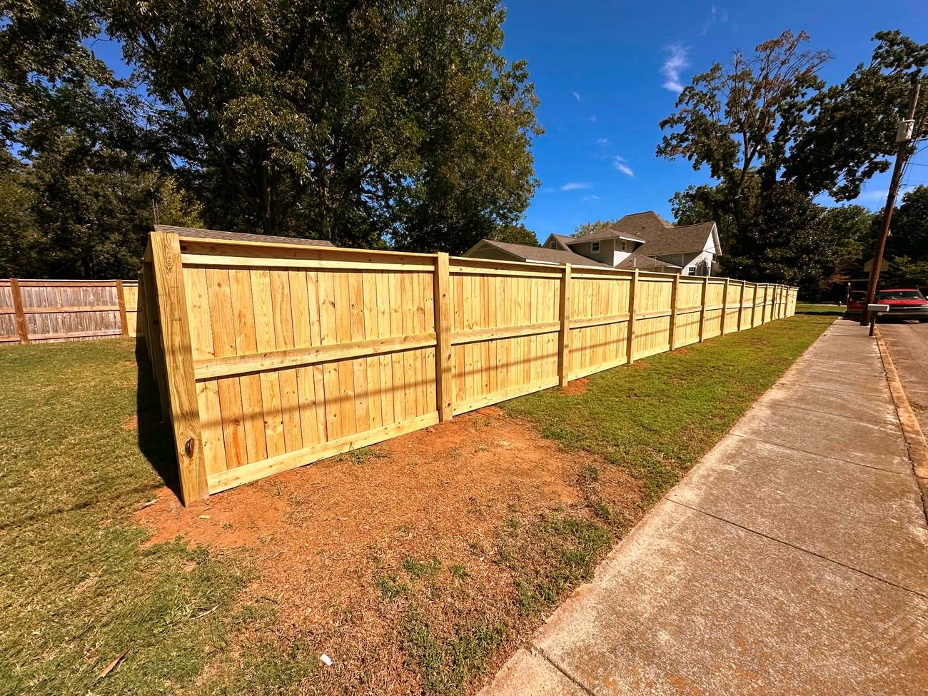 Custom privacy fence example one