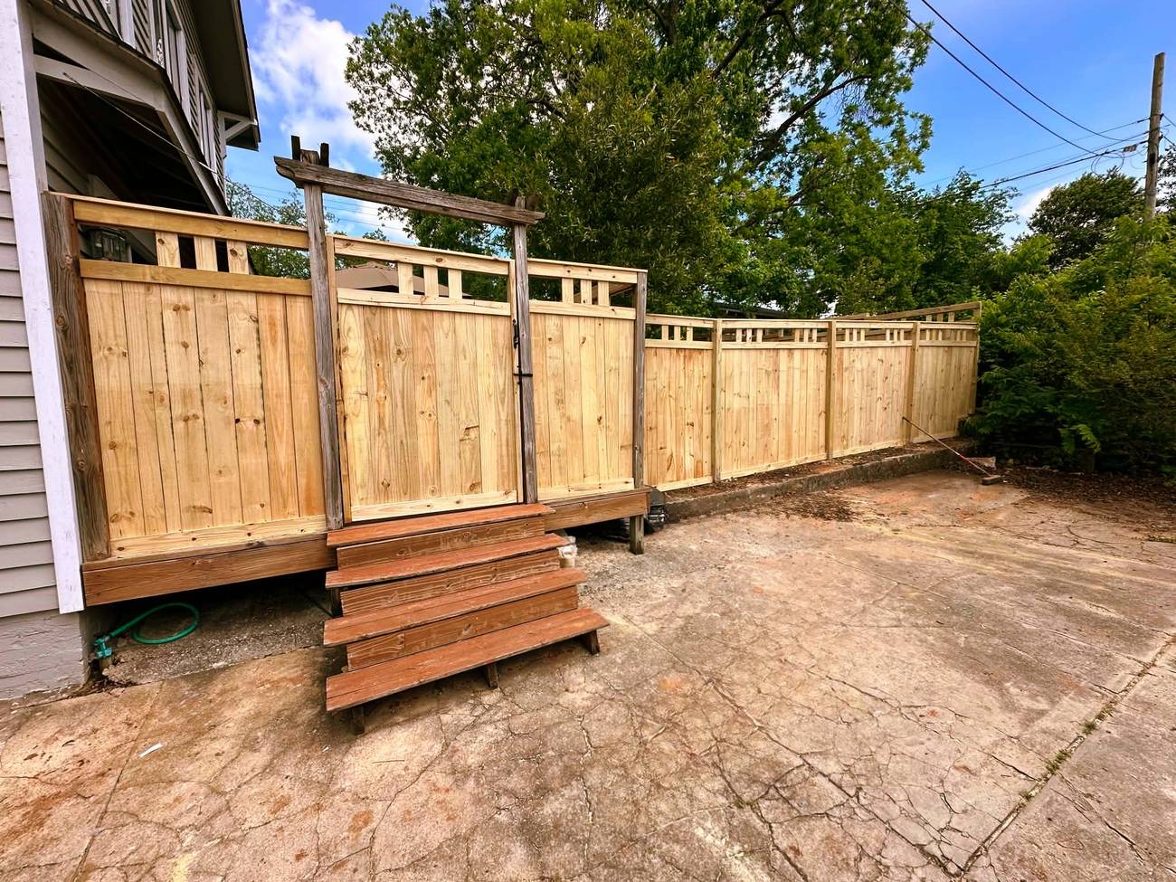 Custom privacy fence example two